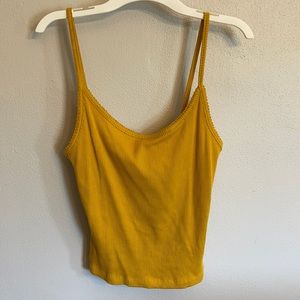 Mustard colored tank top